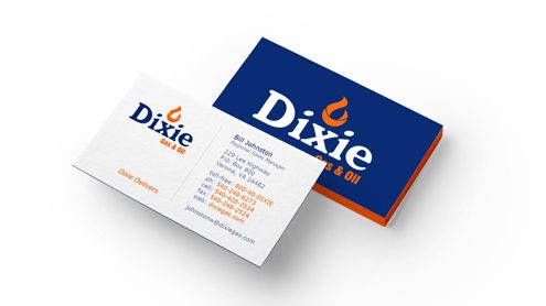 dixie gas business cards