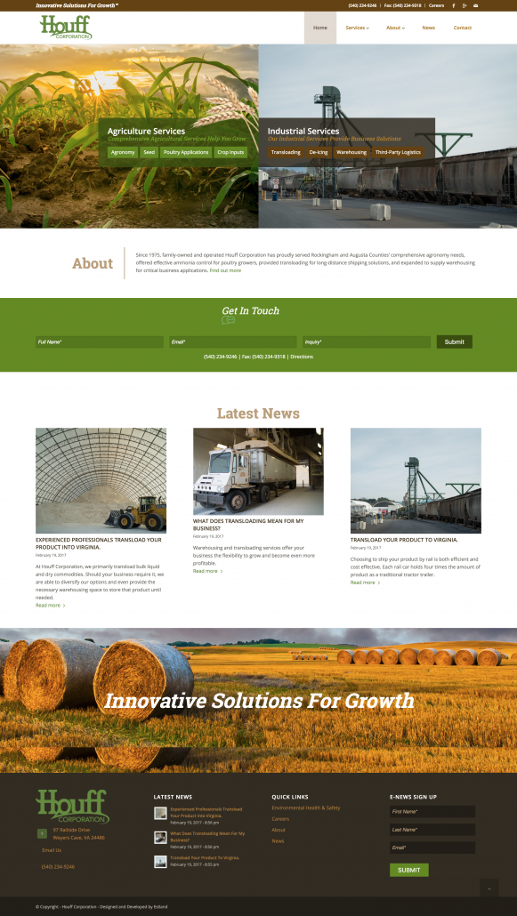 Houff Corporation: Rebrand & Website Design & Development