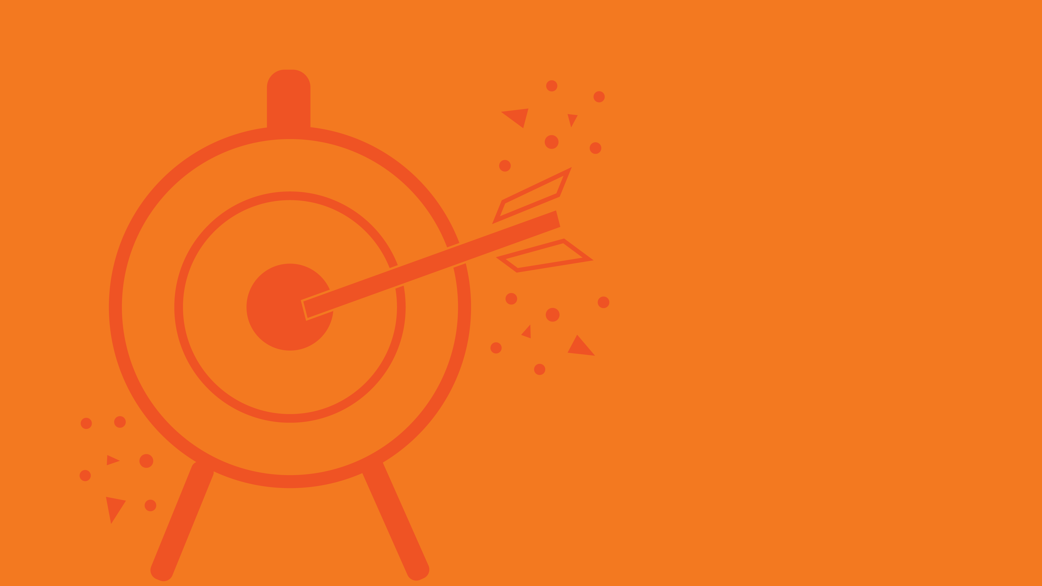 illustration of an archery target representing digital advertising hitting the bullseye