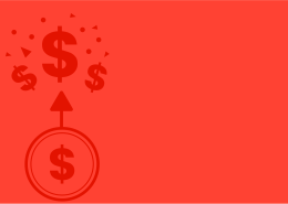 illustration of money multiplying depicted by one dollar sign becoming many as a result of marketing